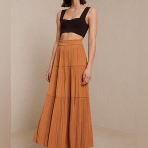 A.L.C. Thea Pleated Midi Skirt